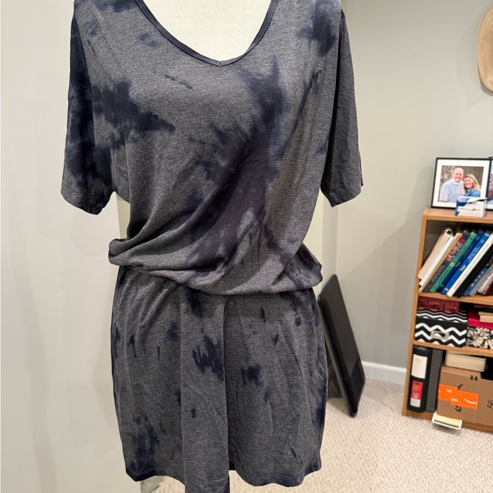 Bella Canvas Navy and Gray Mini Dress XL